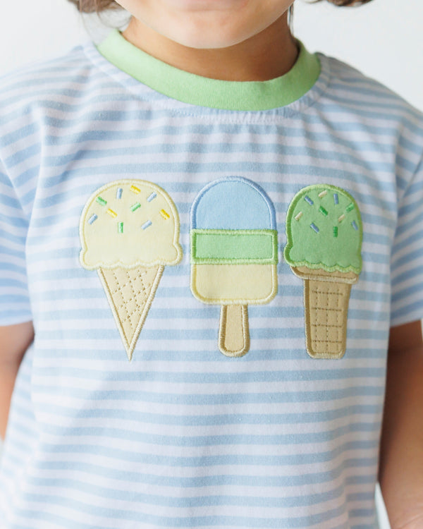 Ice Cream Applique Short Set