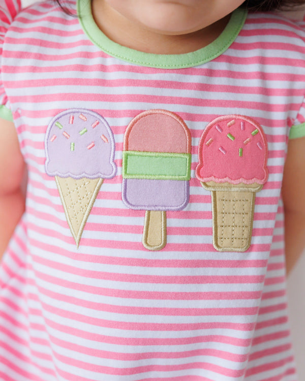 Ice Cream Applique Flutter Bubble