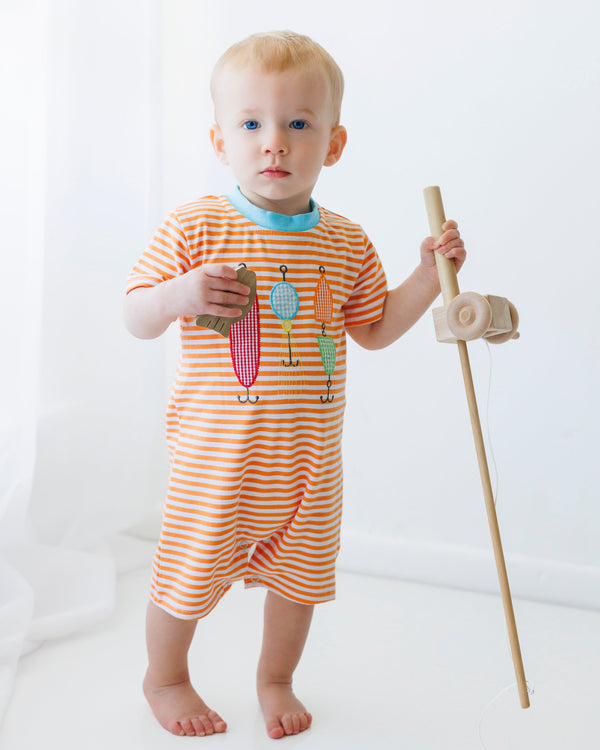 Fishing Lure Applique Romper