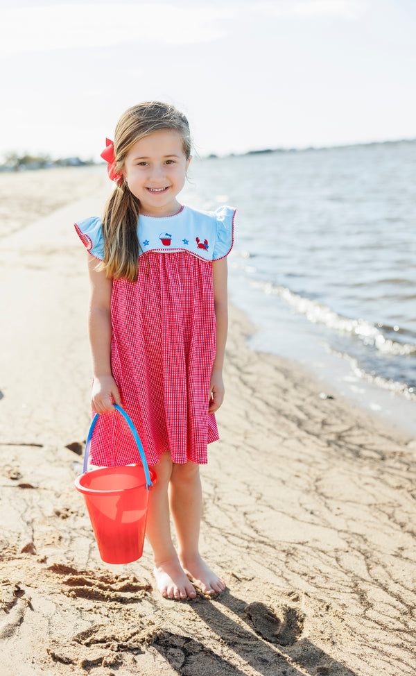 All American Summer Scallop Dress