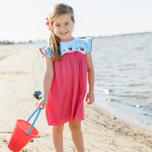 All American Summer Scallop Dress