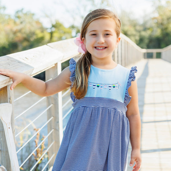 String of Buoys Ruffle Dress