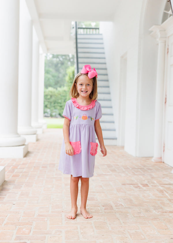 Trick Or Treat Ruffle Dress