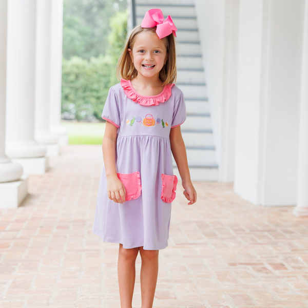 Trick Or Treat Ruffle Dress