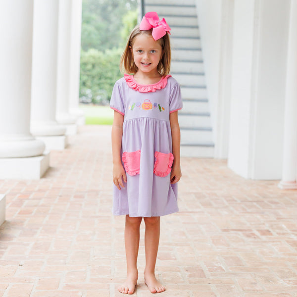 Trick Or Treat Ruffle Dress