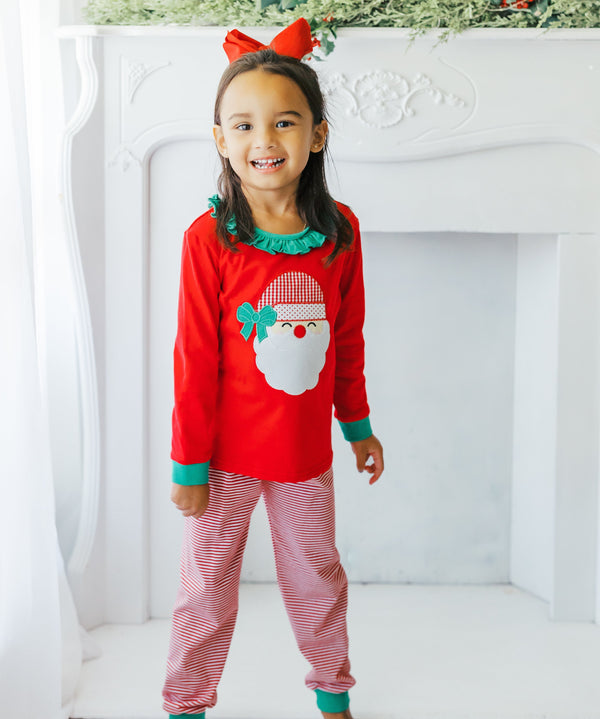 Santa Ruffle Pants Set- Light Skin