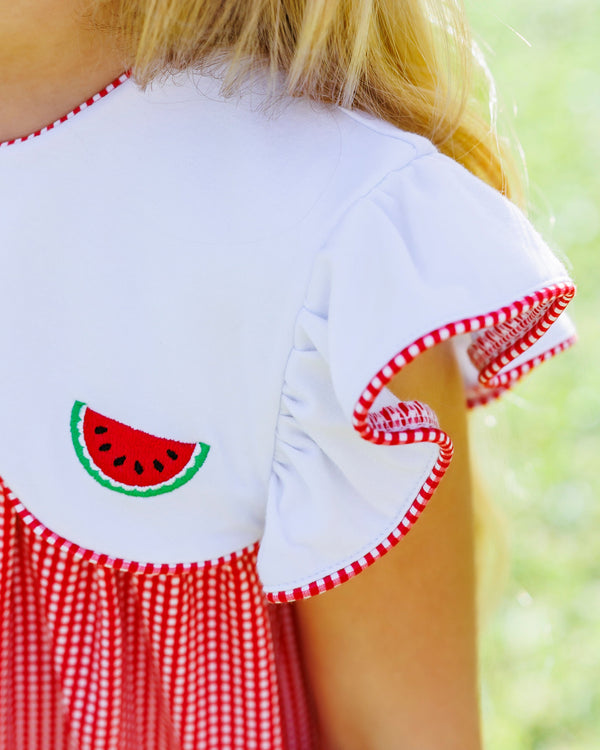 Watermelon Scallop Dress