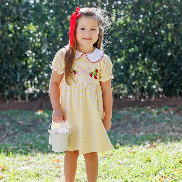 Strawberry And Bow Charlotte Dress