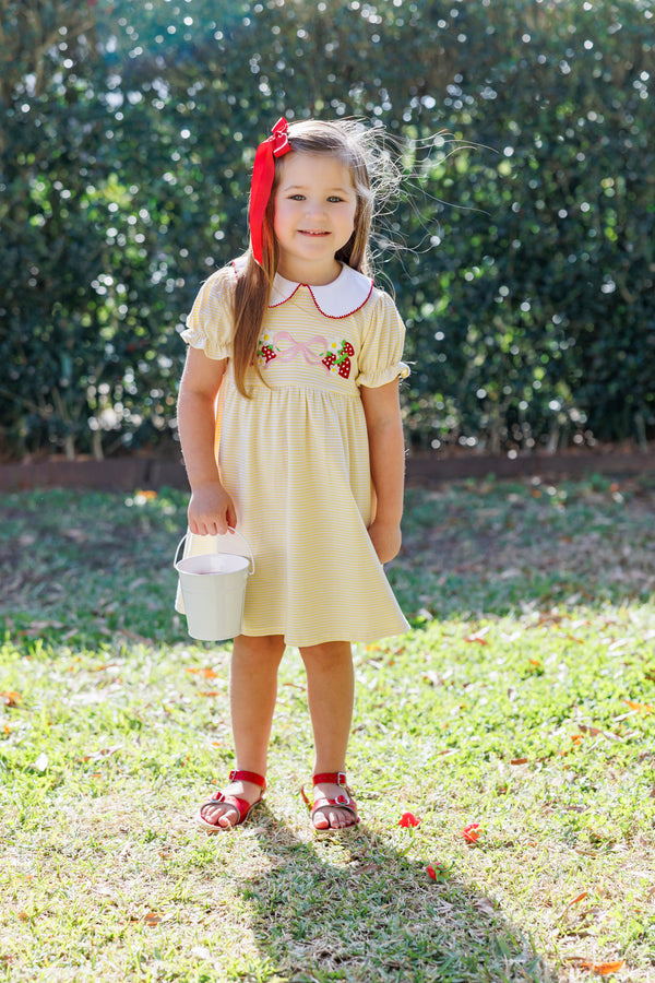 Strawberry And Bow Charlotte Dress