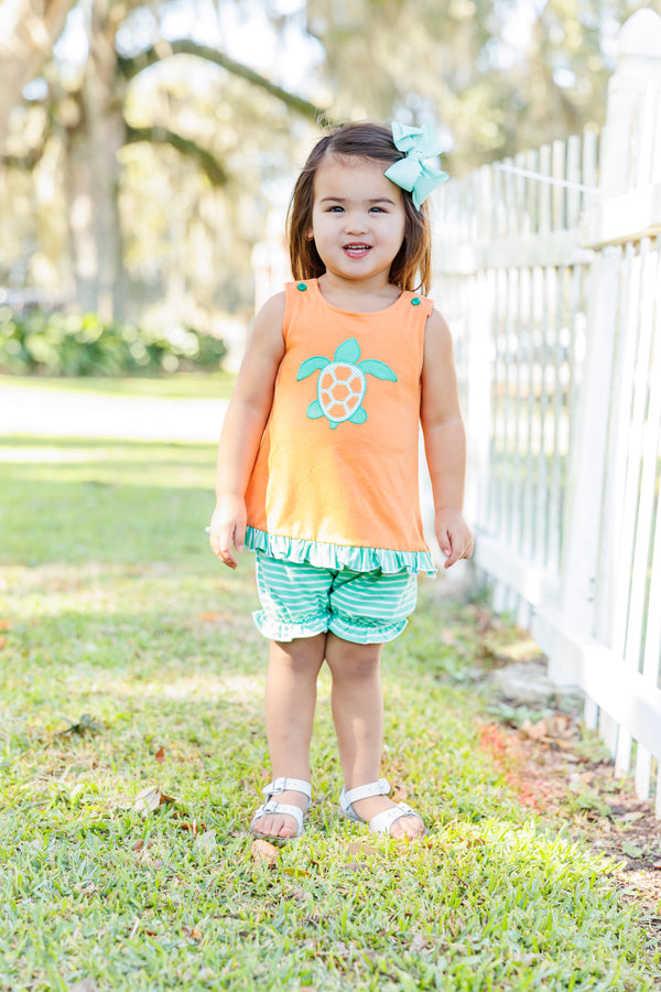 Sea Turtle Swing Back Bloomer Set