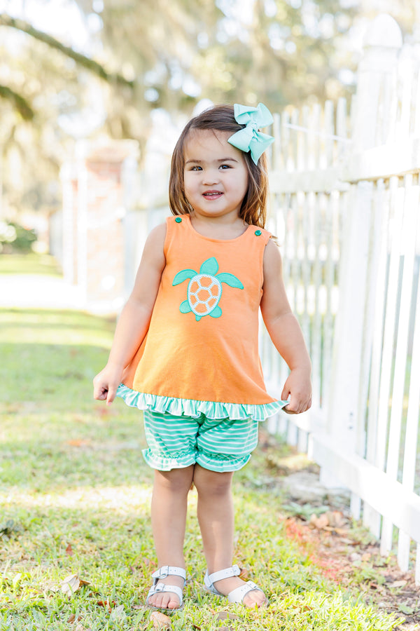 Sea Turtle Swing Back Bloomer Set