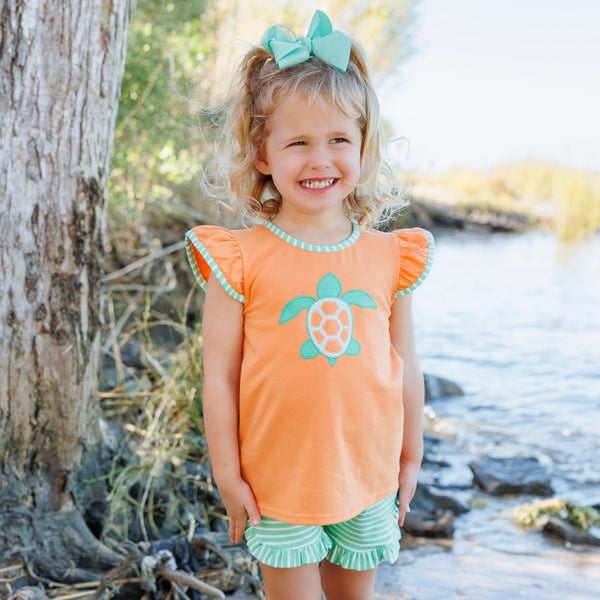 Sea Turtle Flutter Short Set