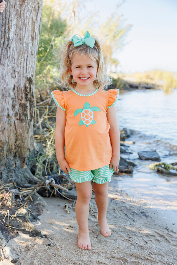 Sea Turtle Flutter Short Set