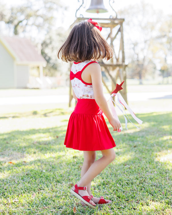 Fireworks and Freedom Bow Back Skort Set