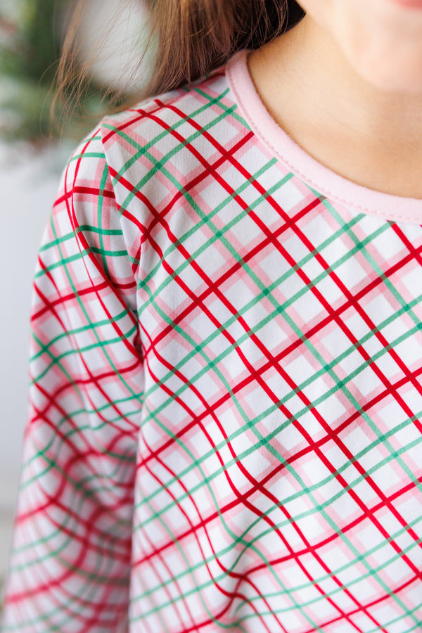 Merry & Bright Christmas Plaid Dress