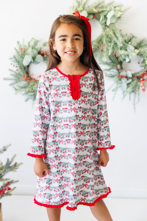 Bows & Baubles Christmas Dress