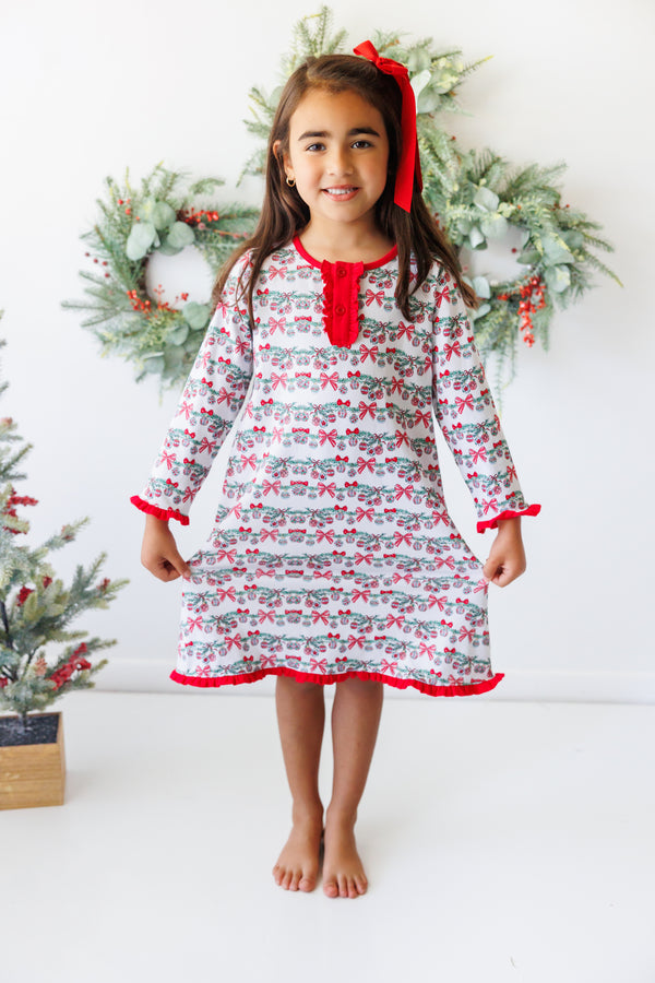 Bows & Baubles Christmas Dress