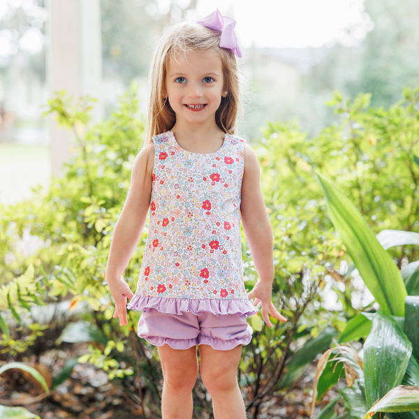 Summer Floral Swing Back Bloomer Set