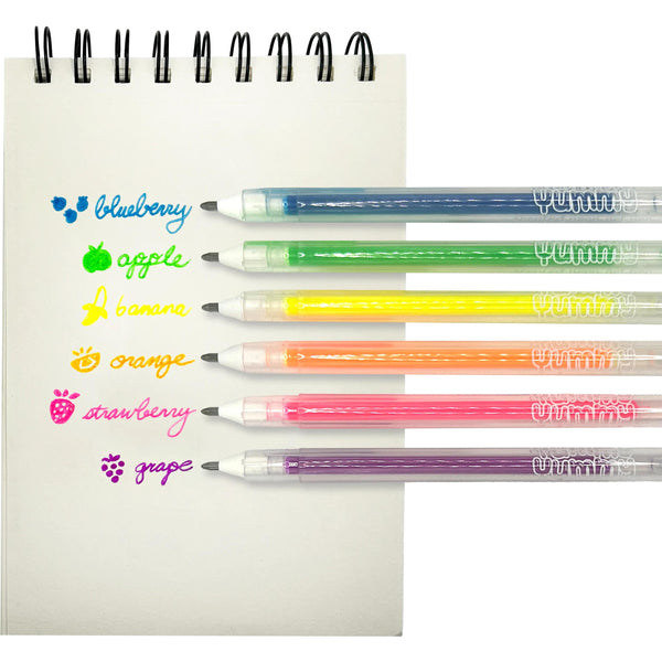 Yummy Yummy Scented Gel Pens - Neon - Set of 6