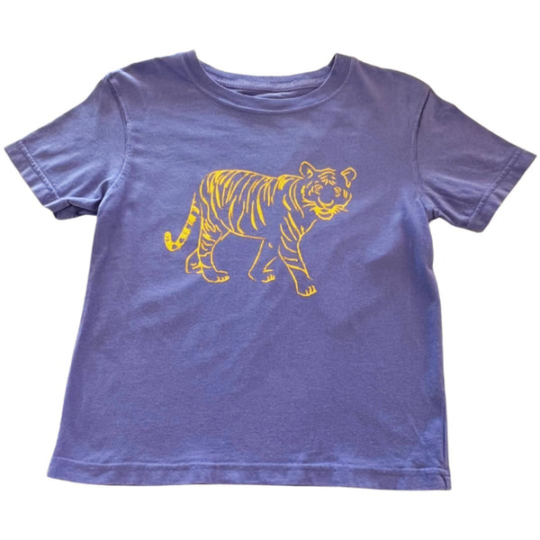 Purple Standing Tiger T-Shirt