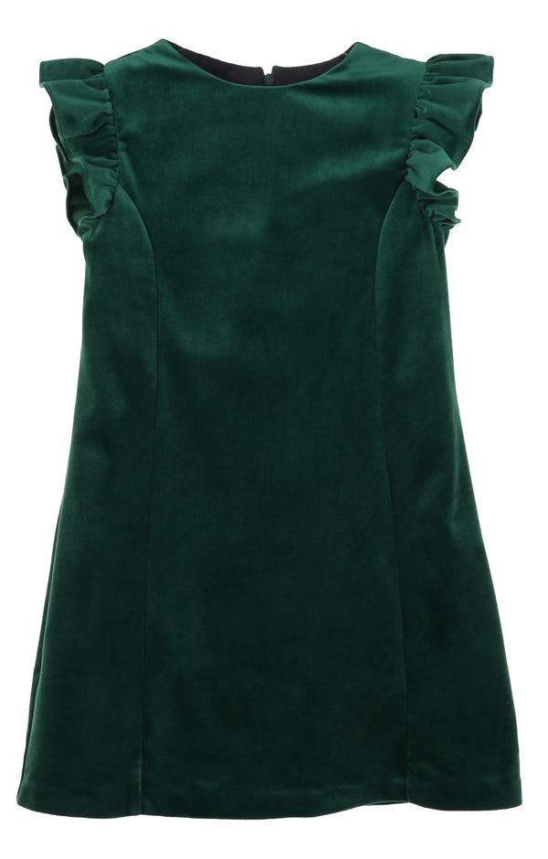 Green Deluxe Velvet Shift