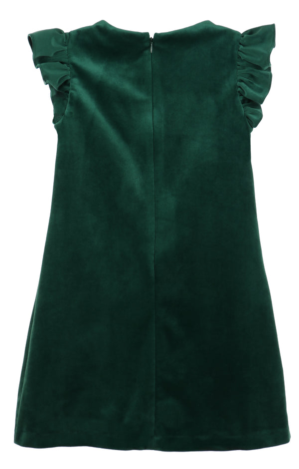 Green Deluxe Velvet Shift