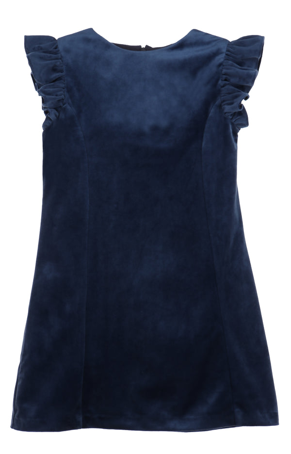 Navy Deluxe Velvet Shift