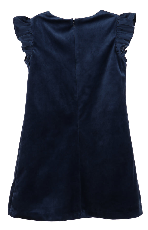 Navy Deluxe Velvet Shift