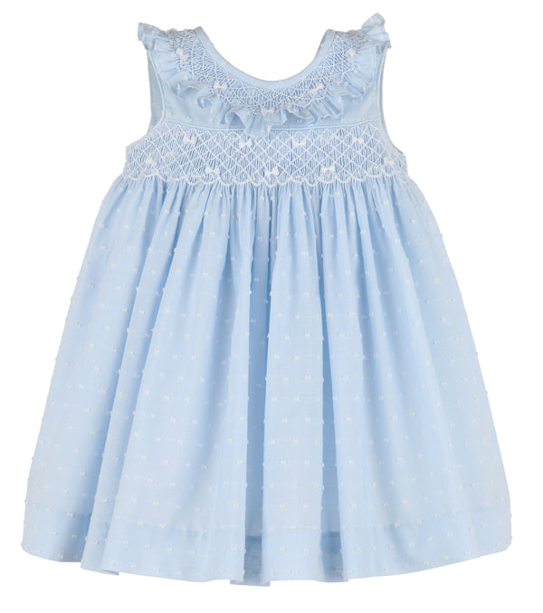 Dotted Swiss Dress- Blue