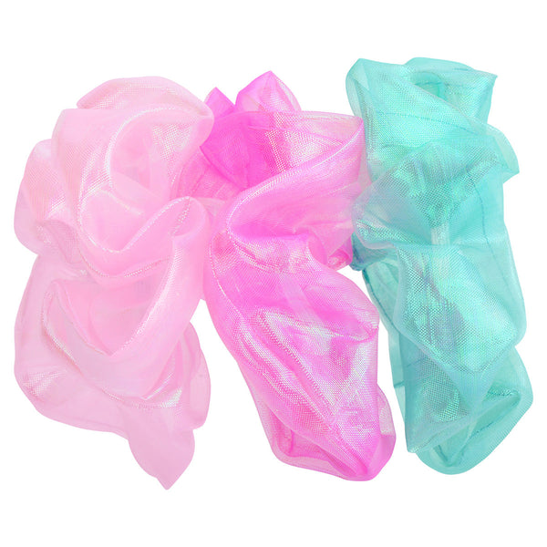 Iridescent Organza Scrunchie Set