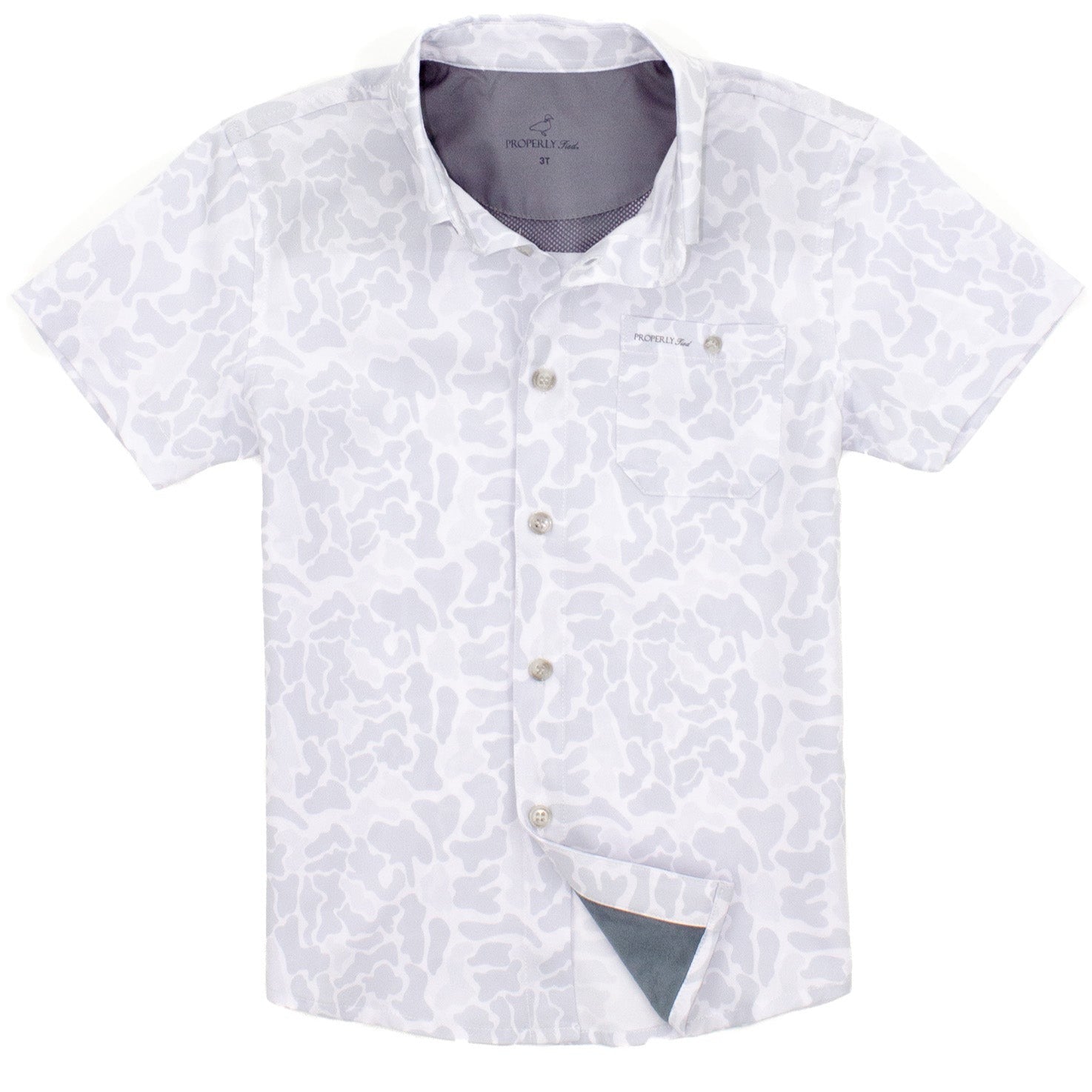 Fashion snow camo shirt