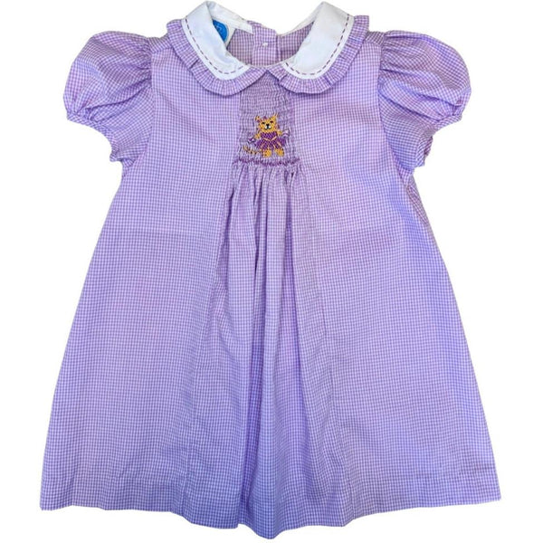 Purple Tiger Smock Dress