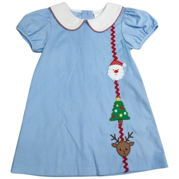 Blue Christmas Trio Dress