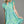 Ruffle V-Neck Dress- Mint Blue