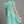 Ruffle V-Neck Dress- Mint Blue