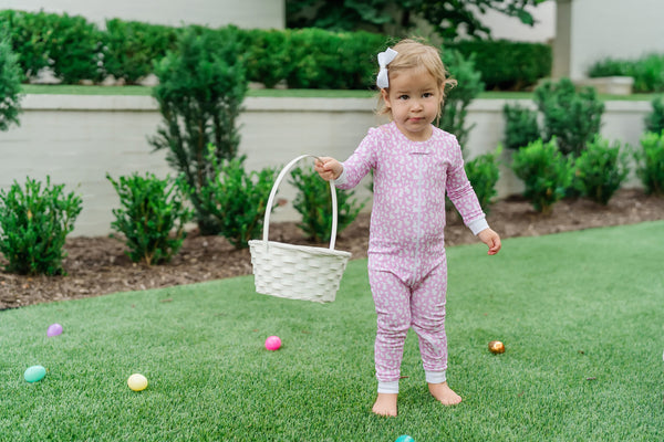 Parker Zipper Pajama- Pink Easter Time