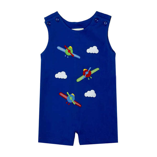 Airplane Ashton Knit Shortall- Royal Blue