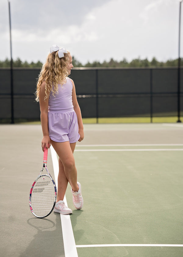 Lavender Athleisure Romper