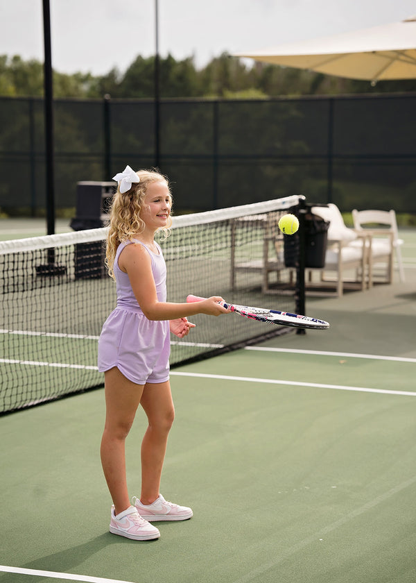 Lavender Athleisure Romper