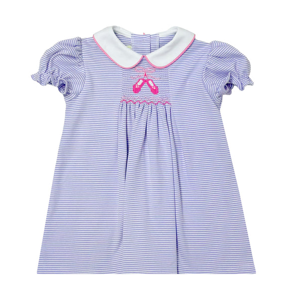 Ballerina Sylvie Knit Dress- Lavender Stripe