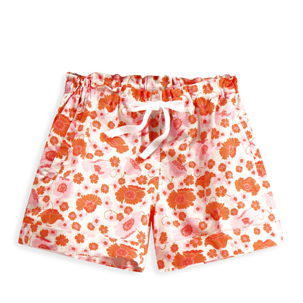 Mimi Short- Pink Daisy Floral