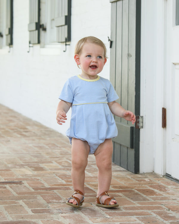 Bentley Bubble- Cornflower Stripe/Yellow