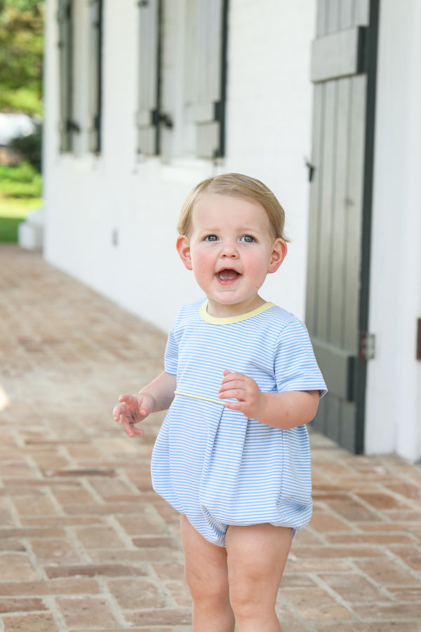 Bentley Bubble- Cornflower Stripe/Yellow