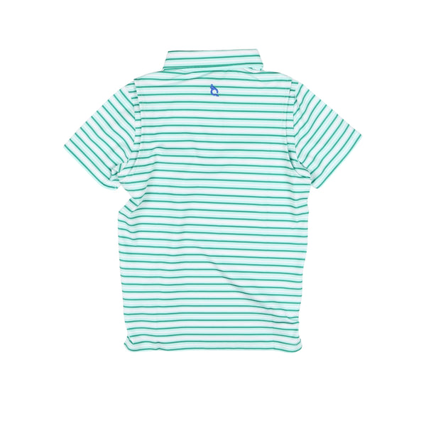 Emerald Stripe Polo Shirt