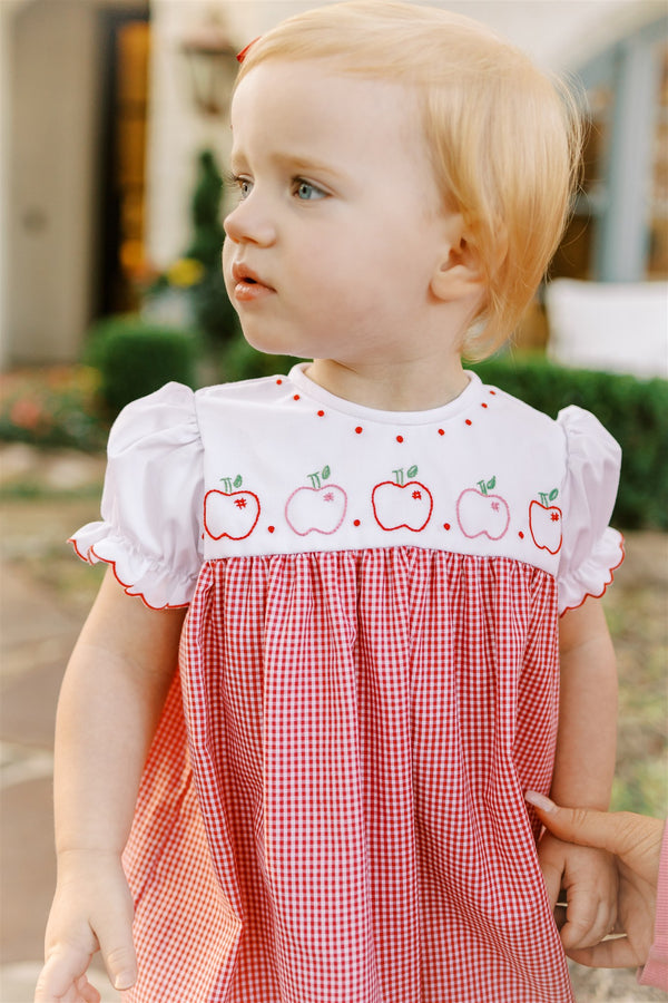 Braeburn Girl Bubble Red Gingham