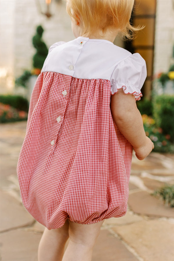 Braeburn Girl Bubble Red Gingham