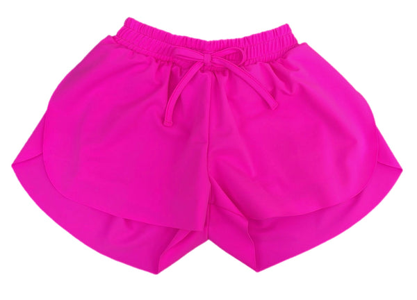 Bright Pink Butterfly Shorts