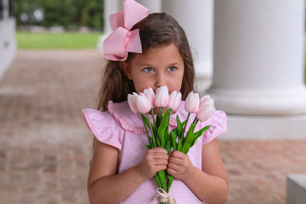 Camilla Dress- Light Pink Stripe