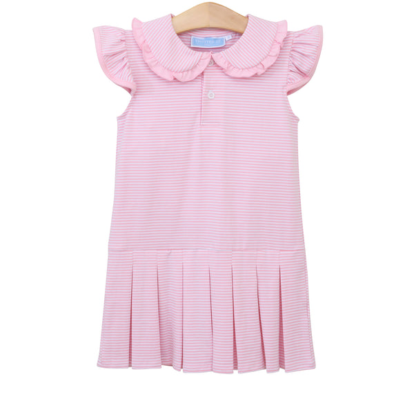 Camilla Dress- Light Pink Stripe