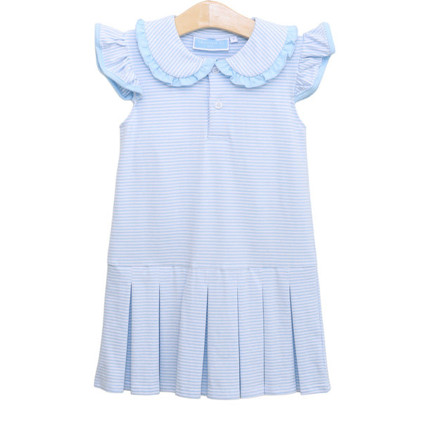 Camilla Dress- Light Blue Stripe